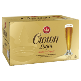 Crown Lager 24pk Stubbies