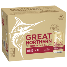 Great Northern Original Lager 30pk Cans