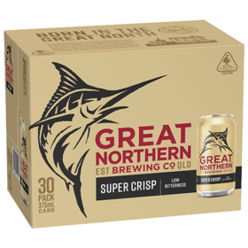 Great Northern Super Crisp 30pk Cans