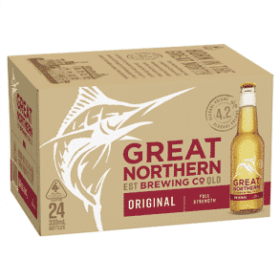 Great Northern Original Lager 24pk Stubbies