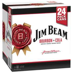 Jim Beam & Cola 24pk Cube