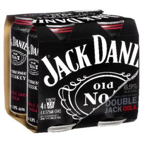 Jack Daniel’s Double Jack & Cola 4pk Varieties