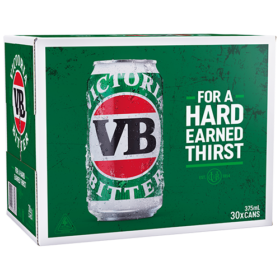 Victoria Bitter 30pk Cans