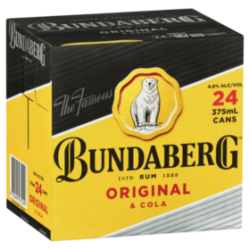 Bundaberg Original Rum & Cola 24pk Cube