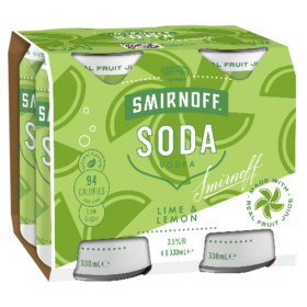 Smirnoff Soda 4pk Cans