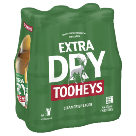 Tooheys Extra Dry 6pk Stubbies