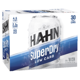Hahn Super Dry 30pk Cans