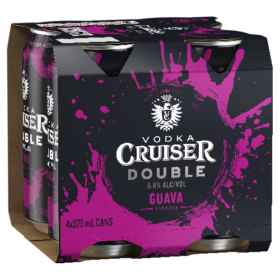 Vodka Cruiser Double 6.8% 4pk Varieties