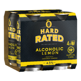 Hard Rated 4pk Cans