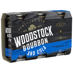 Woodstock 10% & Cola 3pk Cans