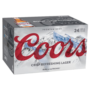 Coors Lager 24pk Cans / Stubbies