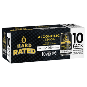 Hard Rated 6% Lemon 10pk Cans