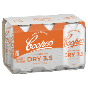 Coopers Dry 3.5% 6pk Cans