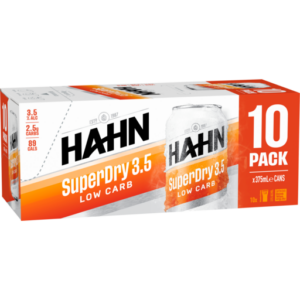 Hahn Super Dry 3.5% 10pk Cans