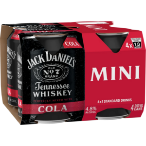 Jack Daniel's & Cola Mini 4pk Cans