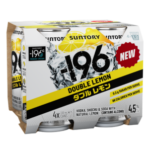 Suntory -196 Lemon 4.5% 4pk Cans