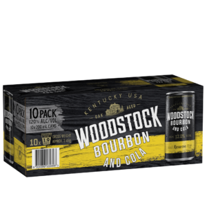 Woodstock 12% & Cola 200ml 10pk Cans