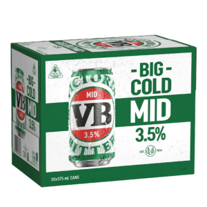 Victoria Bitter Mid 3.5% 30pk Cans