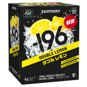 Suntory -196 Lemon 9% 250ml Cans 4pk