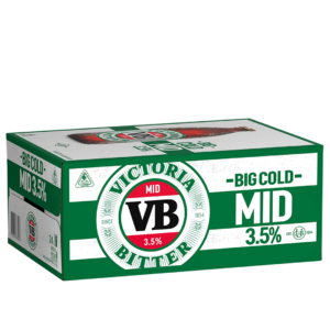 Victoria Bitter Mid 3.5% 24pk Stubbies