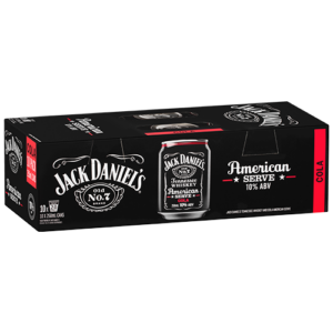 Jack Daniel's American Serve & Cola 10pk Cans