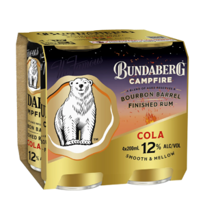 Bundaberg Campfire Bourbon Barrel 12% Can 200ml 4pk
